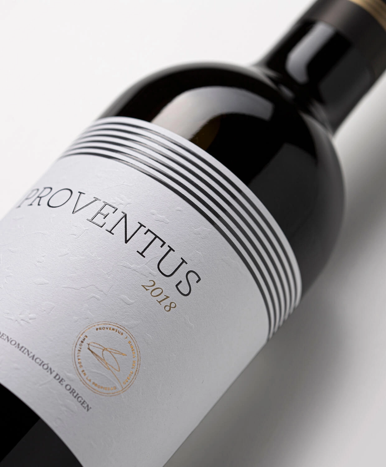 Proventus 2018, diseño de etiqueta de vino