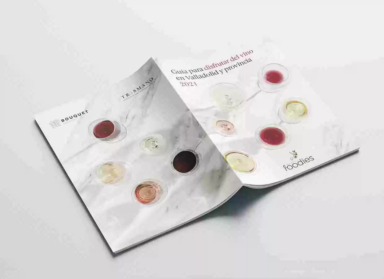 Diseño de folleto Guía del vino 2021