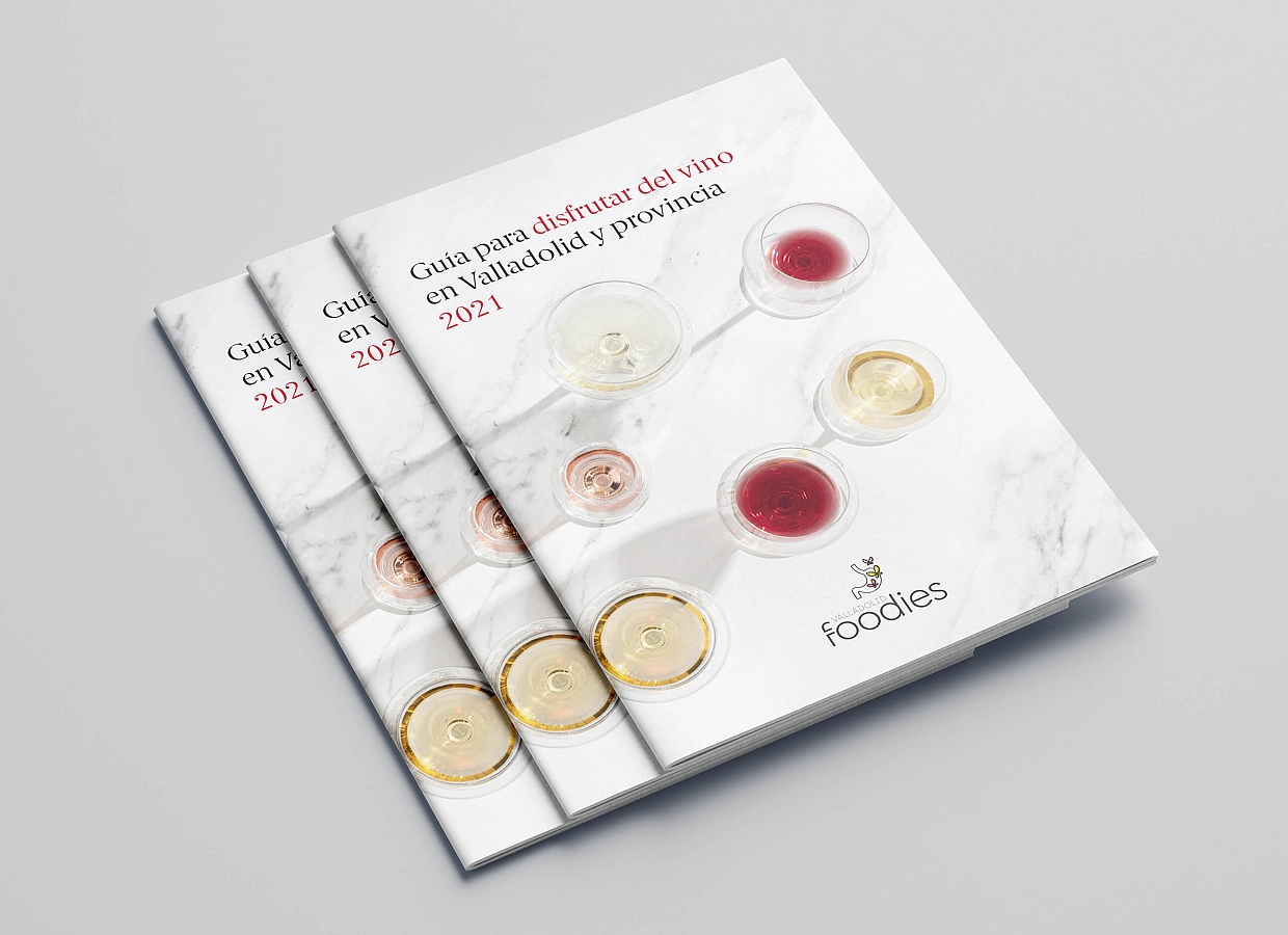 Diseño de folleto Guía del vino 2021