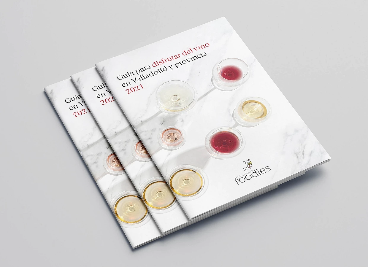 Diseño de folleto Guía del vino 2021