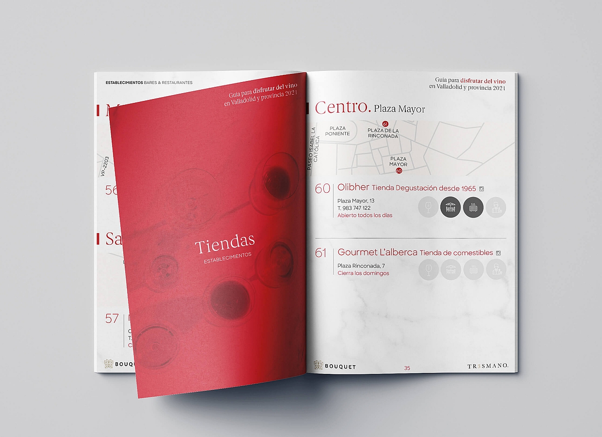 Diseño de folleto Guía del vino 2021