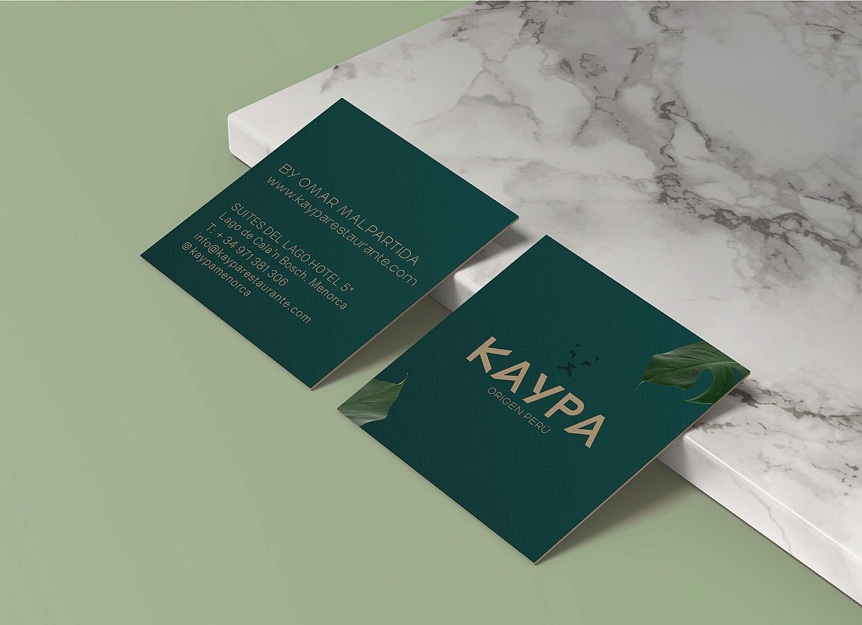 Diseño de logotipo para restaurante peruano Kaypa en Menorca