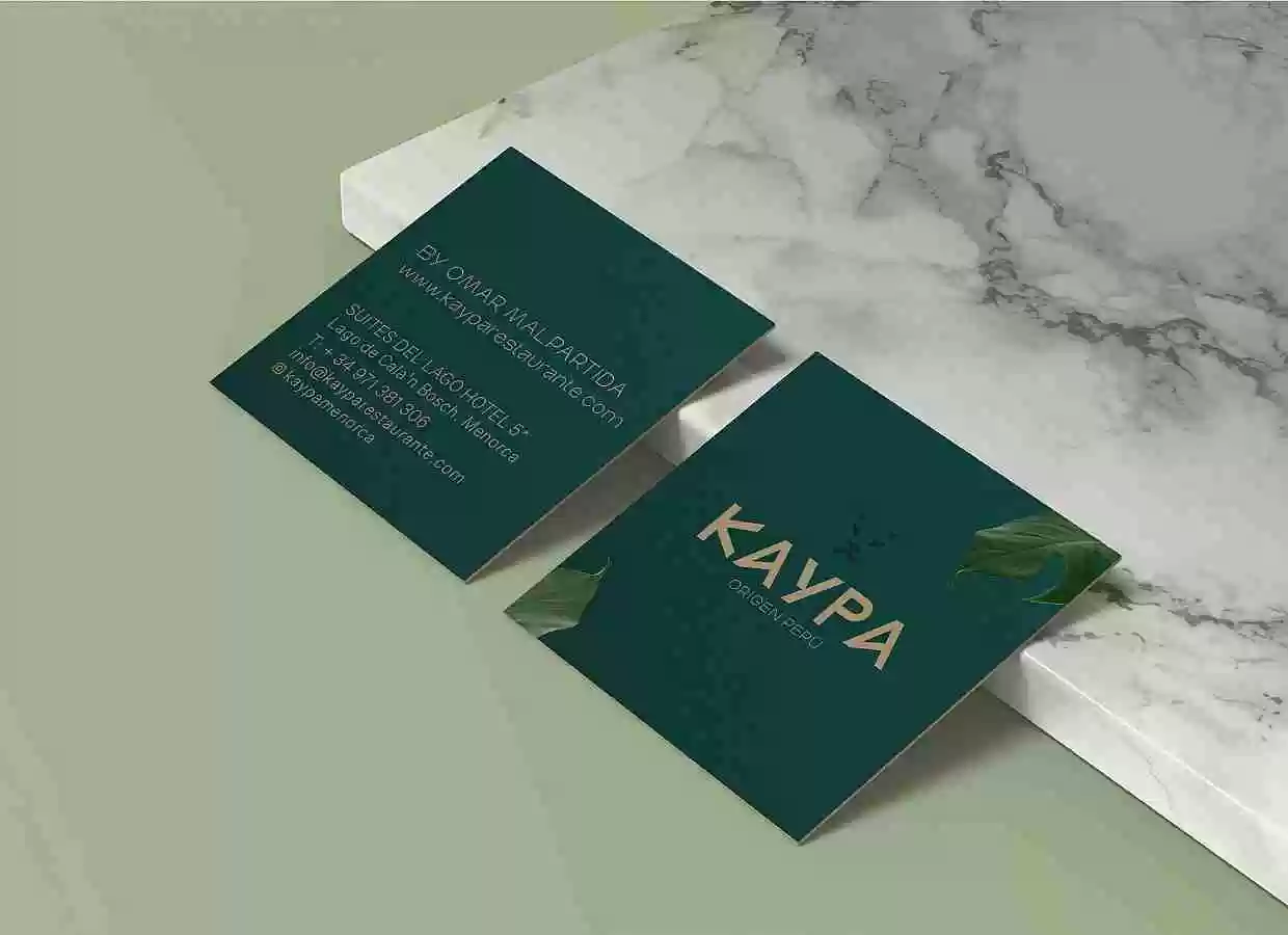 Diseño de logotipo para restaurante peruano Kaypa en Menorca