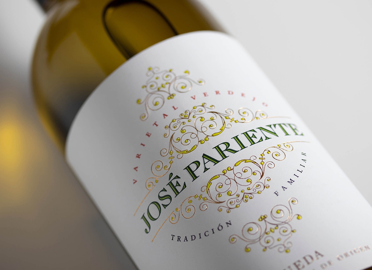 Fotografía de botellas de vino para José Pariente