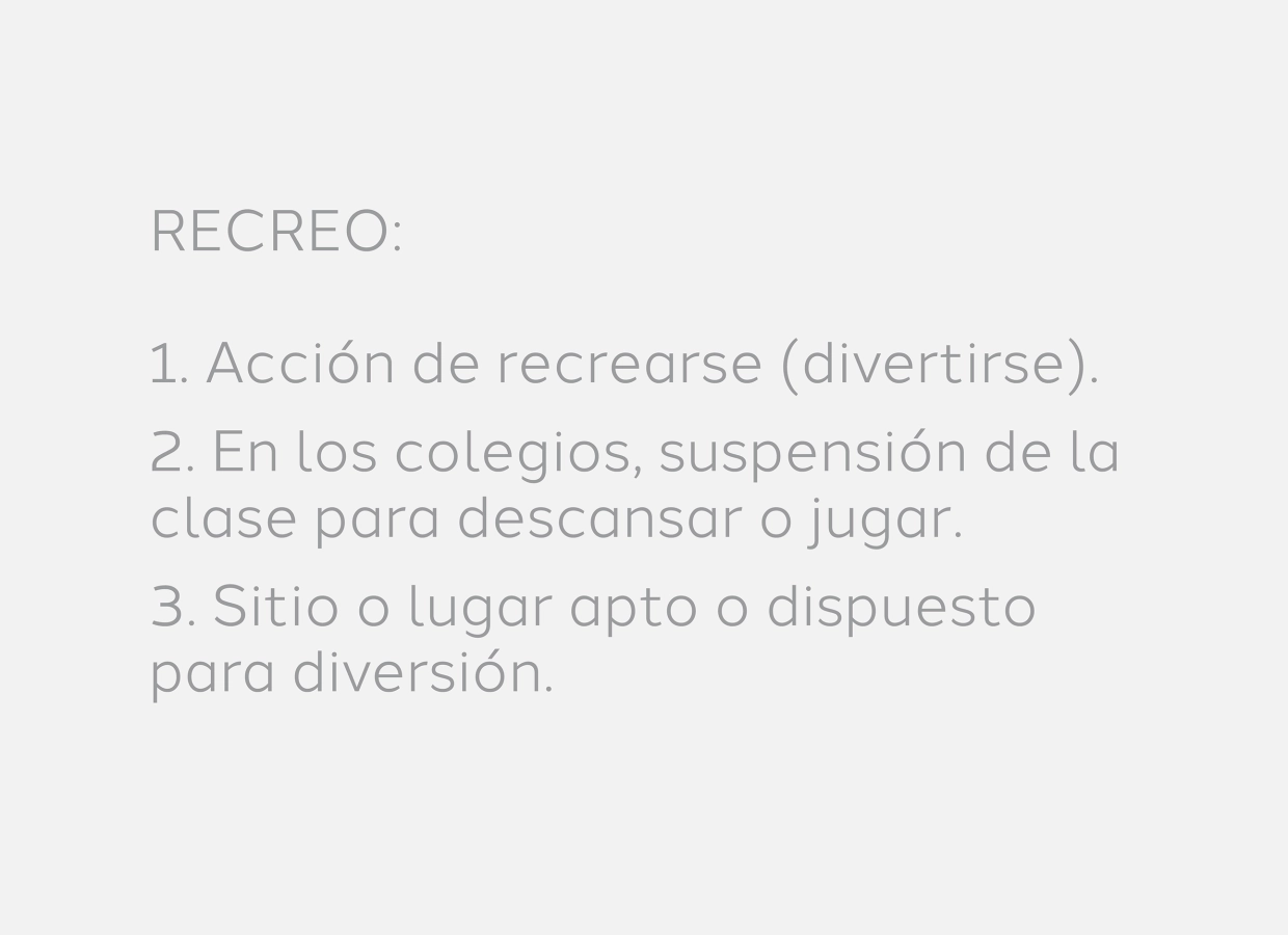 Recreo
